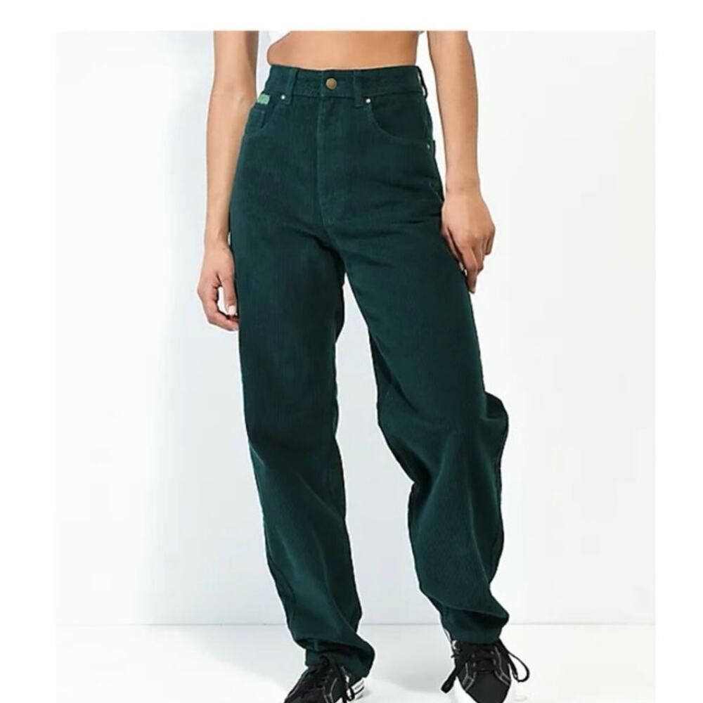 Empyre Tori Ponderosa Corduroy Skate Pants - Green, Size 4